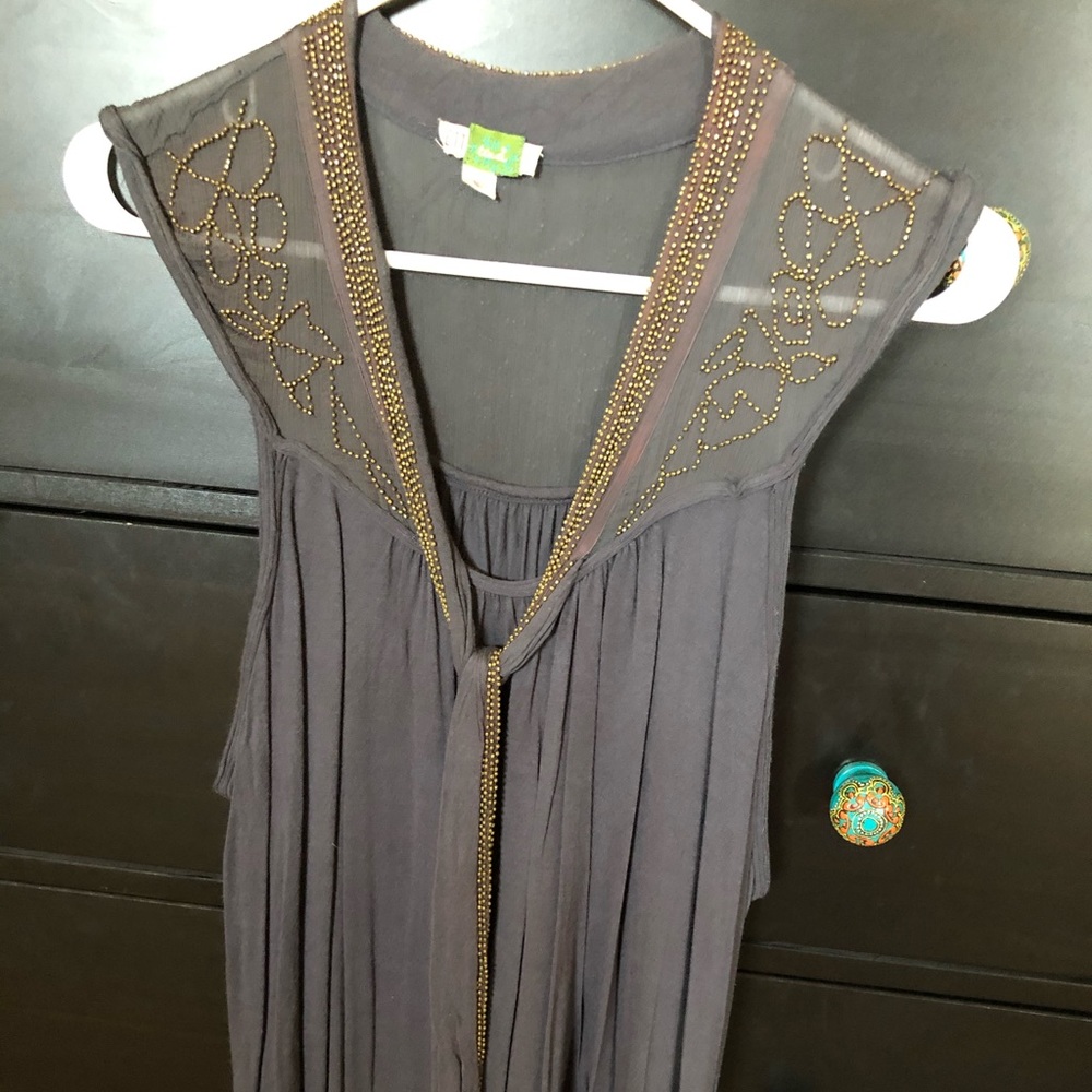 Ett Twa Anthropologie Bellini Beaded Top